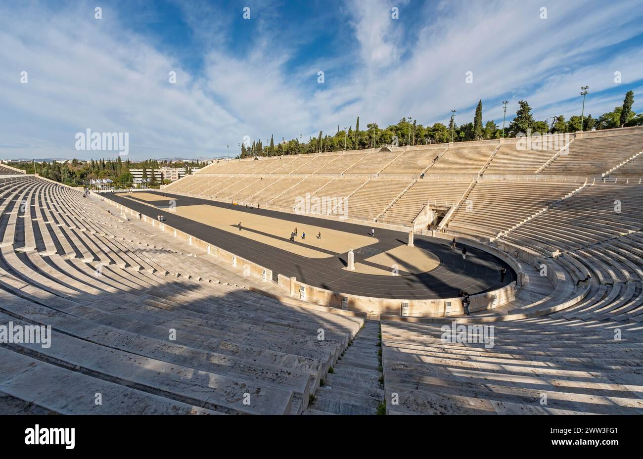 Stadio Panathenaico, Panathinaiko o Kallimarmaro, il primo stadio olimpico dei tempi moderni, Atene, Grecia Foto Stock