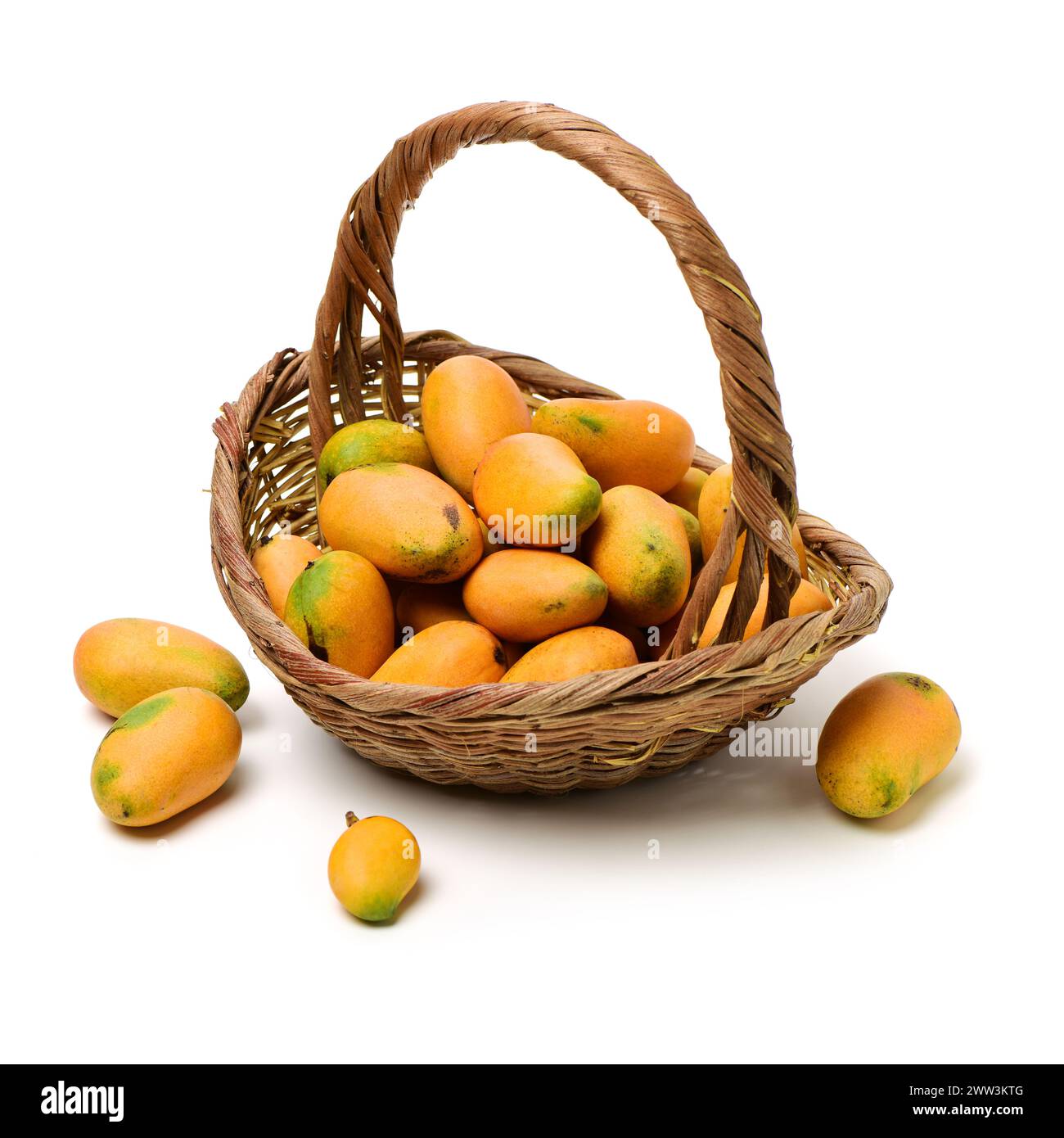 Mango su sfondo bianco Foto Stock