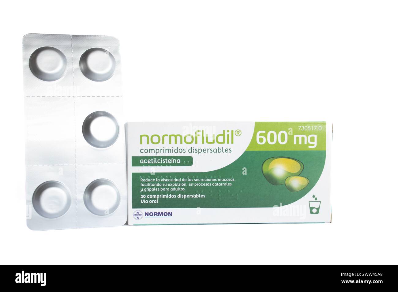 Normofludil 600 mg Foto Stock
