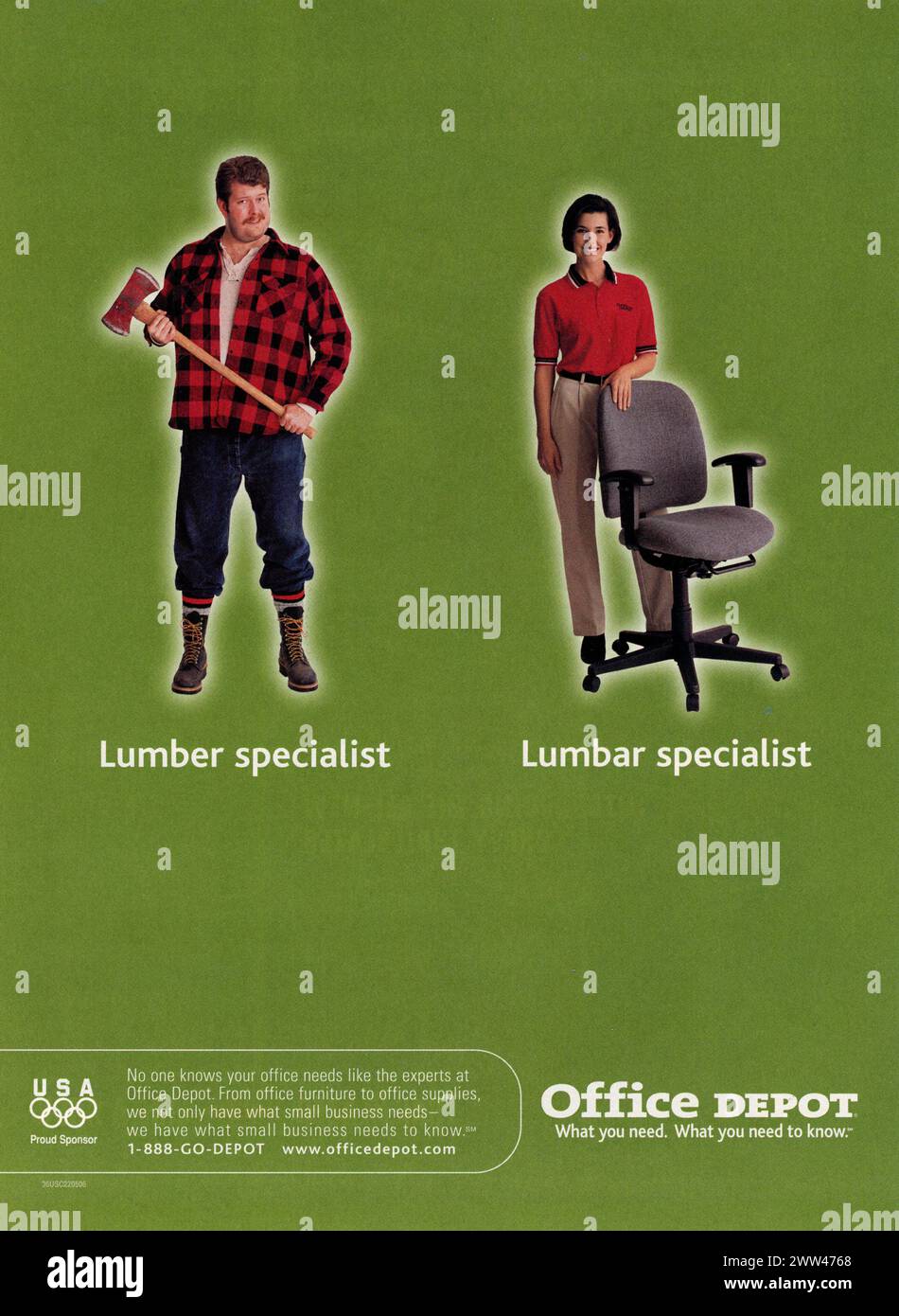 Rivista vintage "Time" 21 gennaio 2002 annuncio, USA Foto Stock