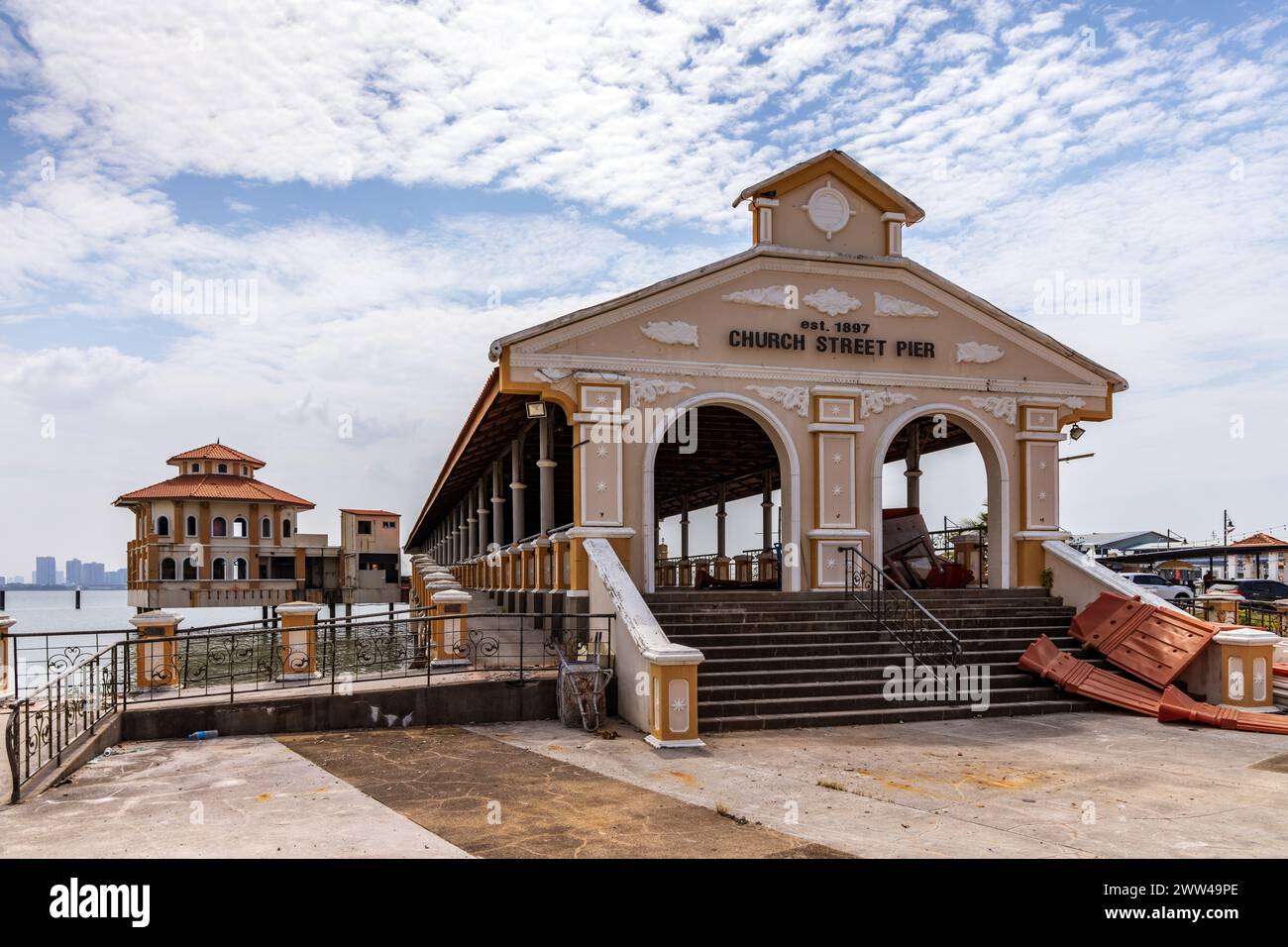 Church Street Pier a Georgetown, Penang Island, Malesia. Foto Stock