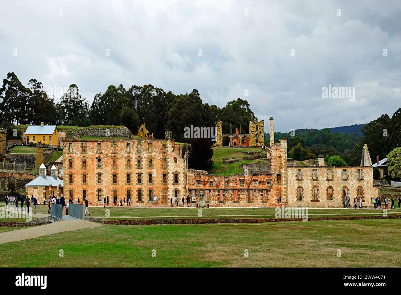 Port Arthur Tasmania Australia Penitenziario, sito patrimonio dell'umanità dell'UNESCO Foto Stock