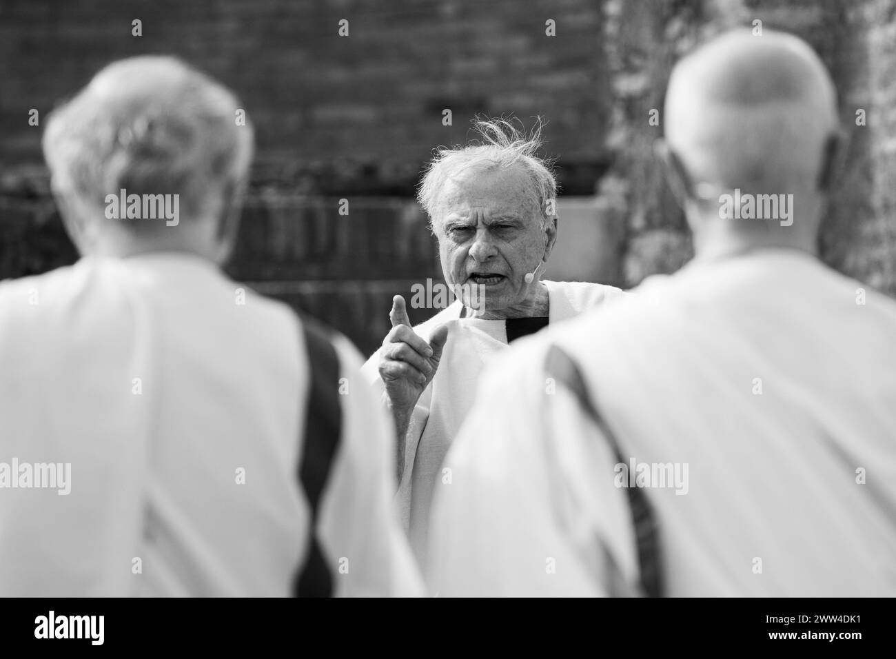 Roma, Italia, 15 marzo 2024 - rievocazione storica delle Idi di marzo realizzata dal gruppo storico Romano nell'area Sacra di largo Argentina a Roma. Crediti: Luigi de Pompeis / Alamy Live News Stock Photo Foto Stock