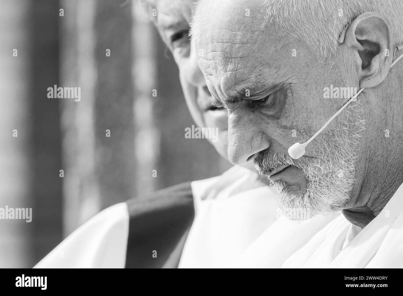 Roma, Italia, 15 marzo 2024 - rievocazione storica delle Idi di marzo realizzata dal gruppo storico Romano nell'area Sacra di largo Argentina a Roma. Crediti: Luigi de Pompeis / Alamy Live News Stock Photo Foto Stock