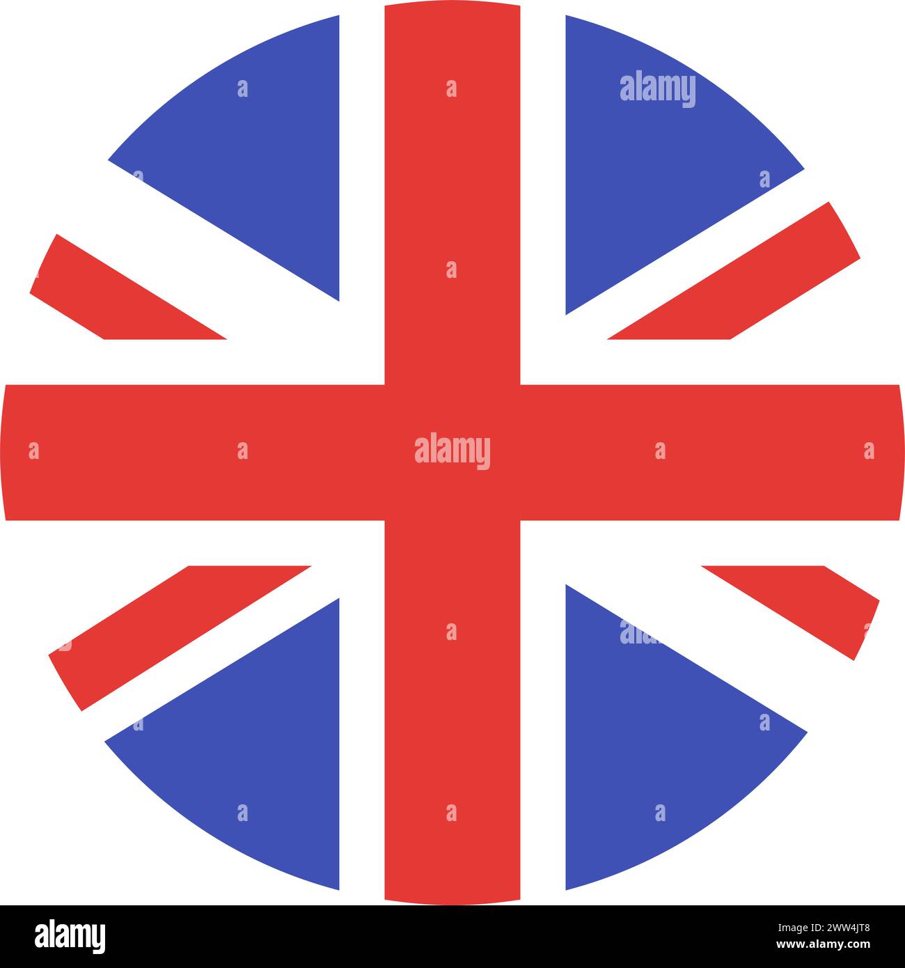 Pulsante bandiera Gran Bretagna Illustrazione Vettoriale