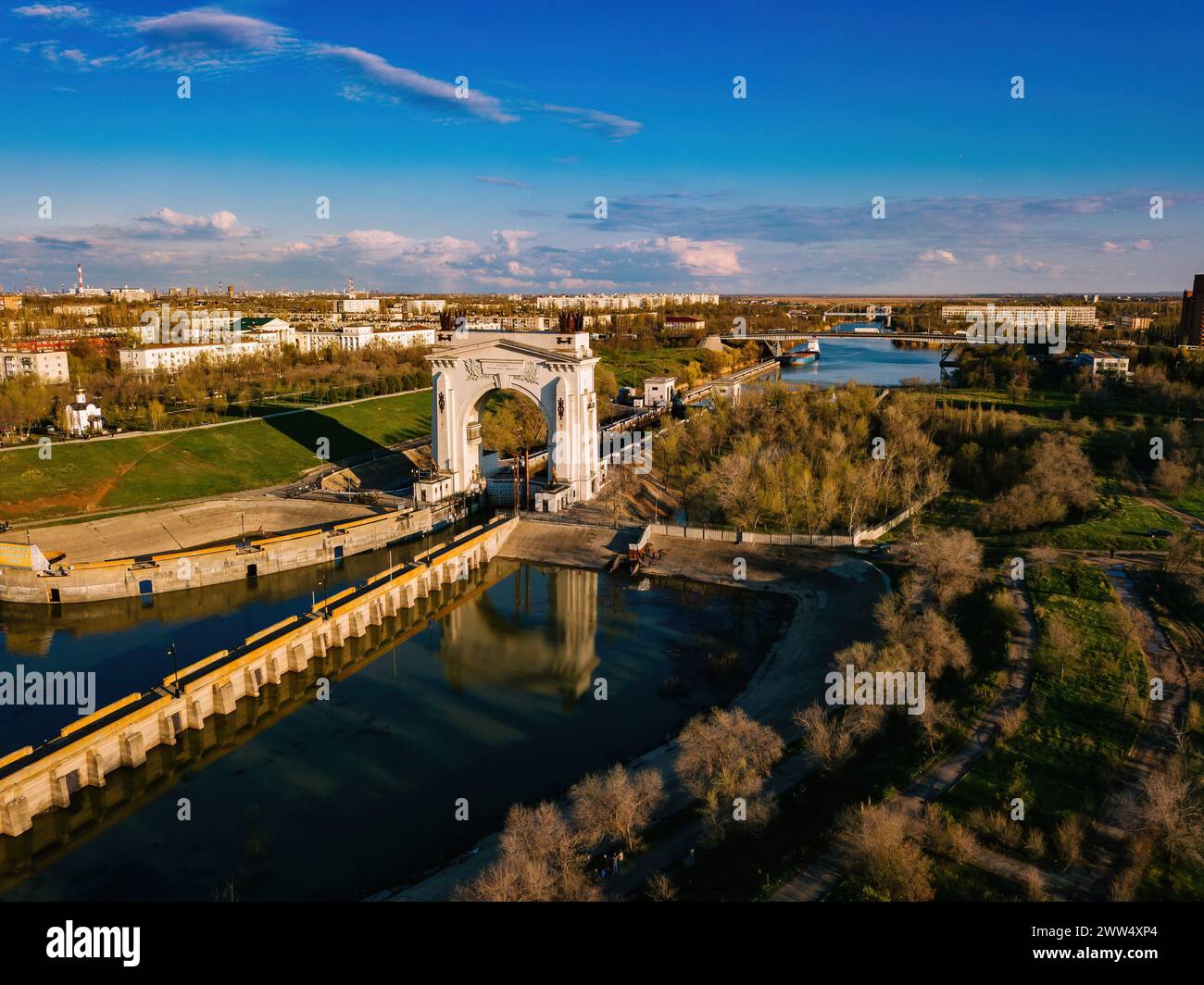 Canale di spedizione volga don immagini e fotografie stock ad alta
