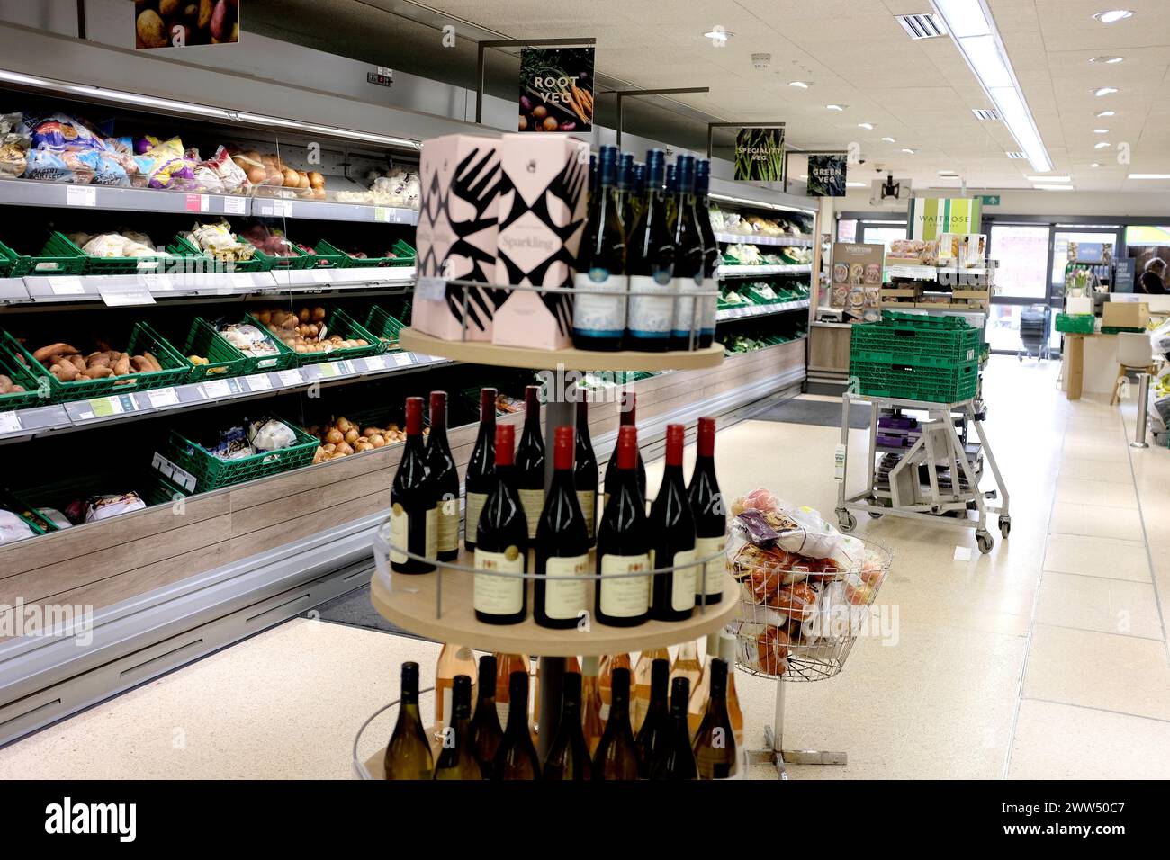 waitrose supermarket branch, ramsgate, kent, regno unito marzo 2024 Foto Stock