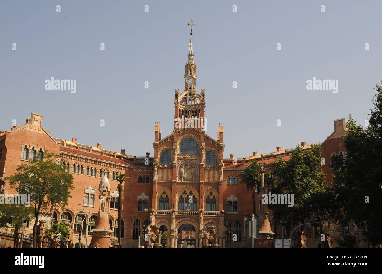 barcellona/catalogna/ Spagna/ 24.luglio 2019/ Ex Hosptial sant Pau e ora un grande museo a Barcellona Catalogna Spagna. Foto. Francis Joseph Dean/ Deanpictures. Foto Stock