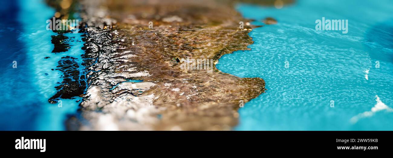 Patagonia, Cile e Argentina. Elementi di questa immagine forniti dalla NASA. rendering 3d. Foto Stock