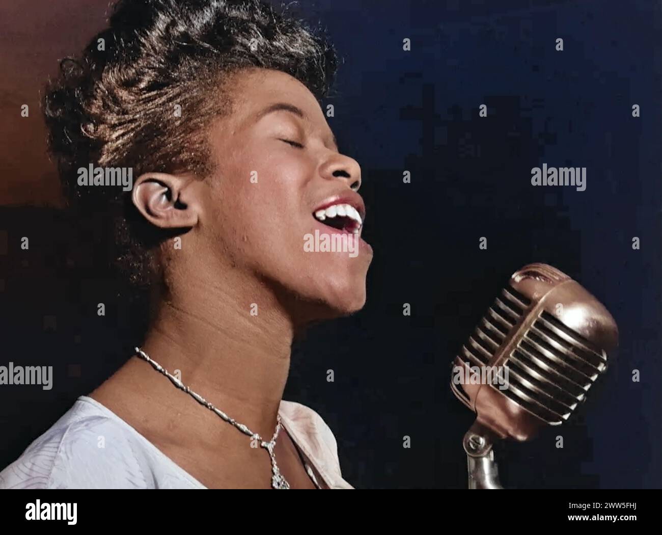 SARAH VAUGHAN (1924-1990), cantante jazz americana nel 1945 Foto Stock