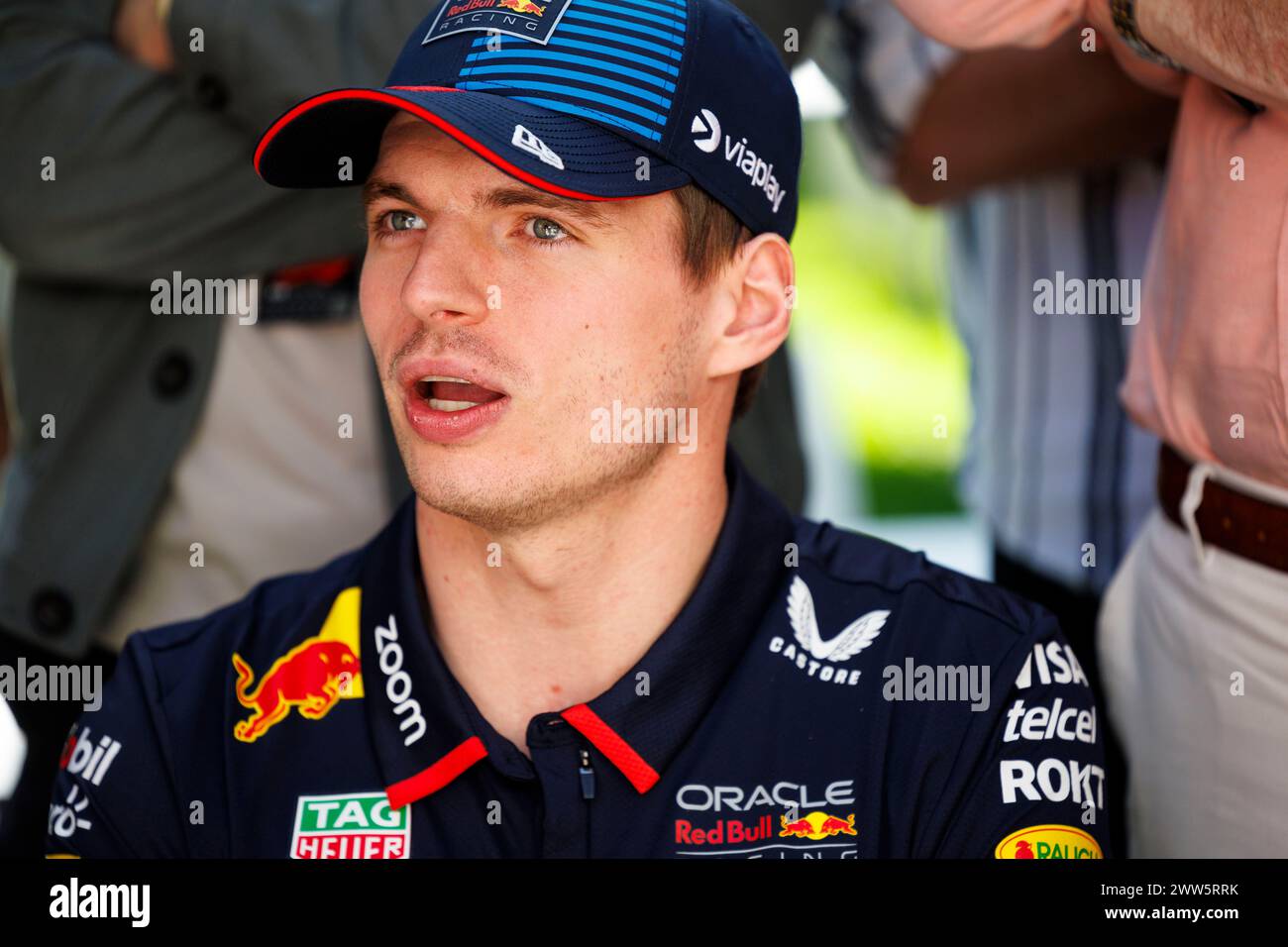 21 marzo 2024: Melbourne Grand Prix Circuit, Melbourne, Victoria, Australia; Australian Formula 1 Grand Prix: Arrivo e ispezione giorno: Numero 1 Oracle Red Bull driver Max Verstappen alla Formula 1 australiana Foto Stock