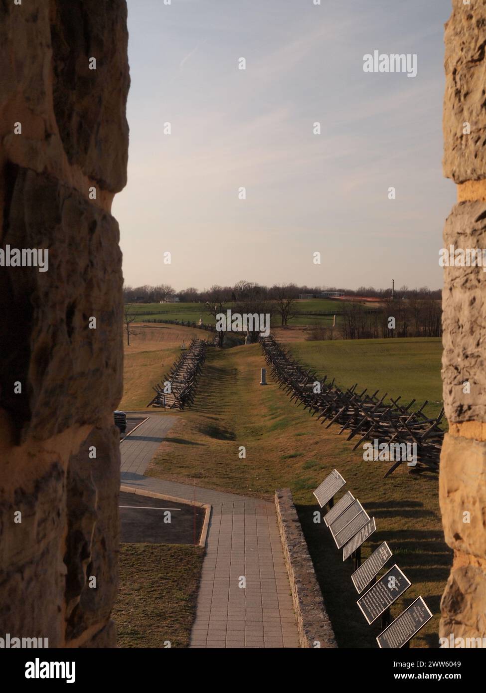 Antietam Battlefield vicino a Sharpsburg, Maryland, la battaglia ebbe luogo durante la guerra di secessione americana il 17 settembre 1862. Esercito dell'Unione contro quello confederato. Foto Stock