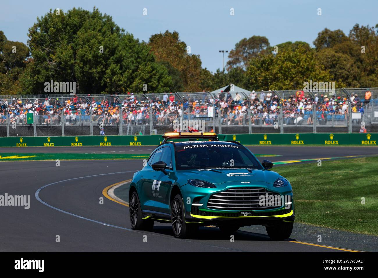 Melbourne, Australie. 22 marzo 2024. Vettura medica durante il Gran Premio d'Australia di Formula 1 Rolex 2024, 3° round del Campionato del mondo di Formula 1 2024 dal 22 al 24 marzo 2024 sull'Albert Park Circuit, a Melbourne, Australia - Photo Florent Gooden/DPPI Credit: DPPI Media/Alamy Live News Foto Stock