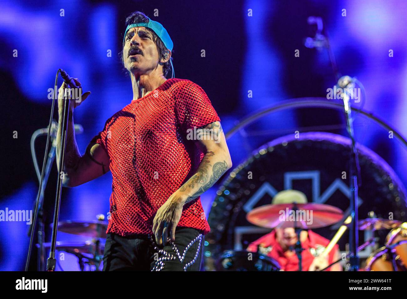 Anthony Kiedis (voce). Red Hot Chili Peppers. Vive a Buenos Aires, in Argentina Foto Stock