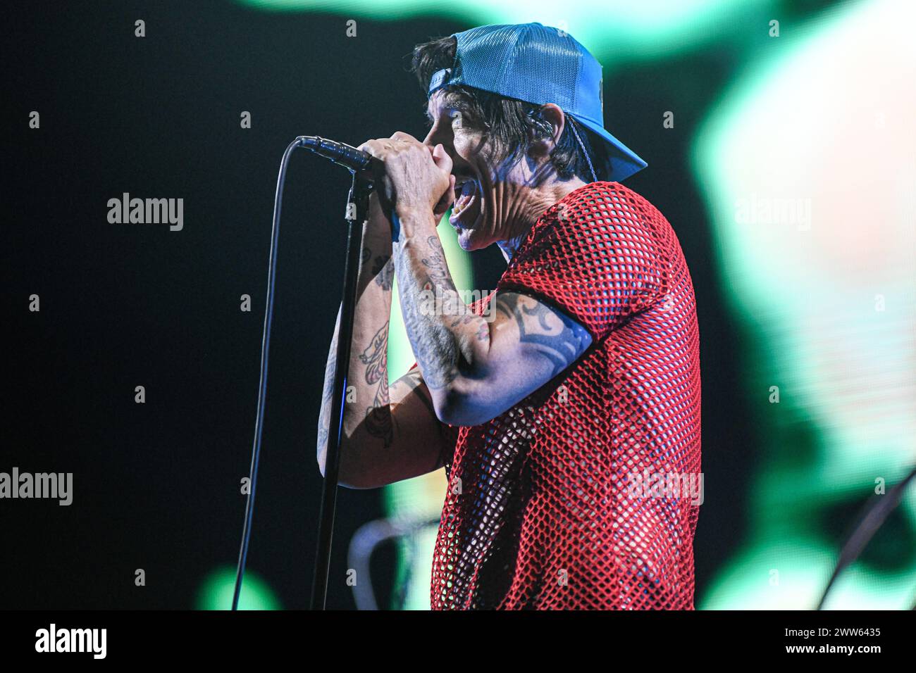 Anthony Kiedis (voce). Red Hot Chili Peppers. Vive a Buenos Aires, in Argentina Foto Stock