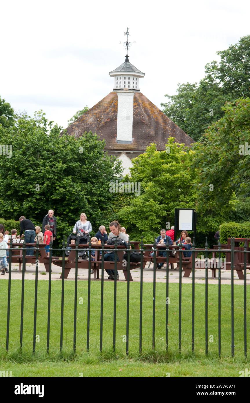 Cafe, Royal Observatory, Greenwich, Londra sud, Regno Unito Foto Stock