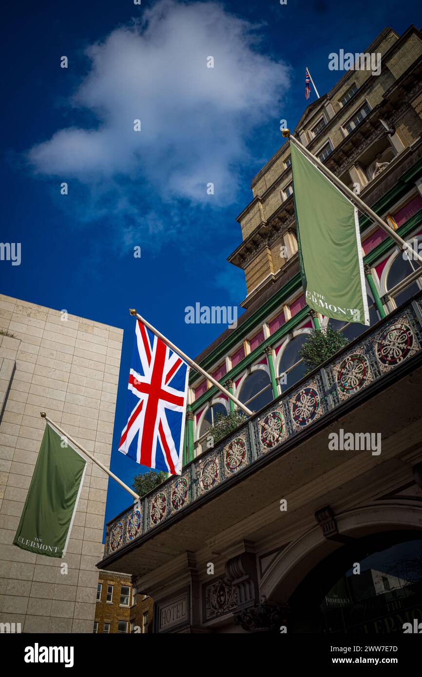 Il Clermont Hotel Charing Cross di Londra. Hotel a quattro stelle nel centro di Londra, Regno Unito. Costruito nel 1865 come Charing Cross Hotel. Foto Stock