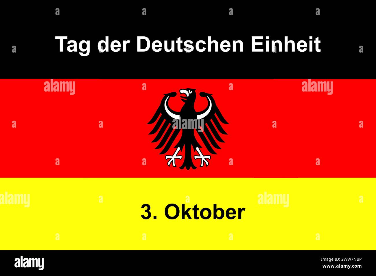 3 ottobre, giorno dell'unità tedesca, Studio Foto Stock