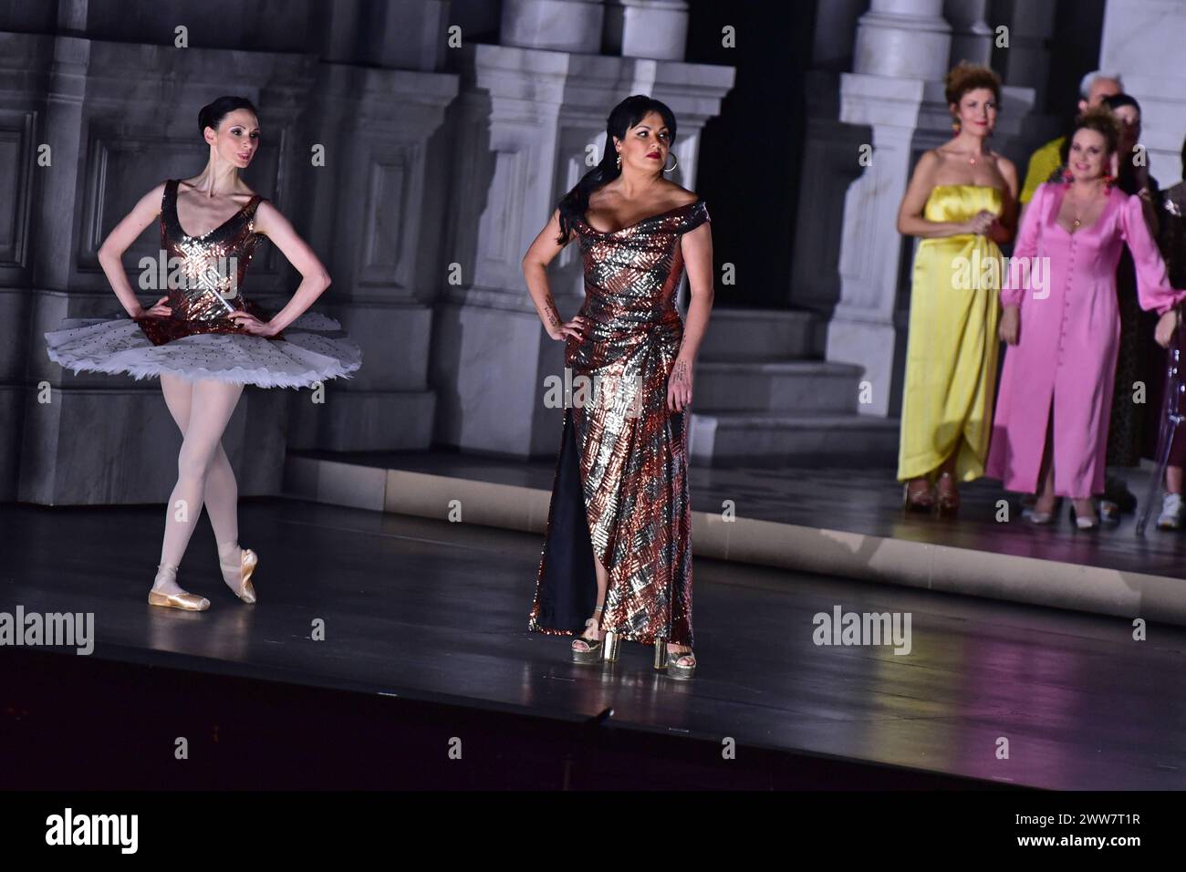 Anna Netrebko, la Gioconda, Osterfestspiele, 2024, Salisburgo, Manfred Siebinger *** Anna Netrebko, la Gioconda, Festa di Pasqua, 2024, Salisburgo, Manfred Siebinger Foto Stock