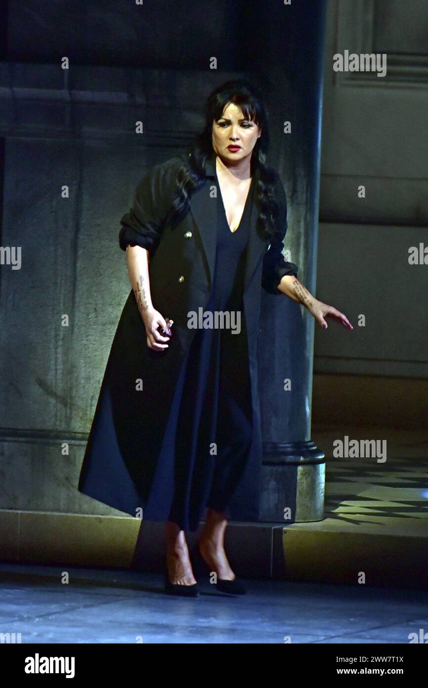 Anna Netrebko, la Gioconda, Osterfestspiele, 2024, Salisburgo, Manfred Siebinger *** Anna Netrebko, la Gioconda, Festa di Pasqua, 2024, Salisburgo, Manfred Siebinger Foto Stock