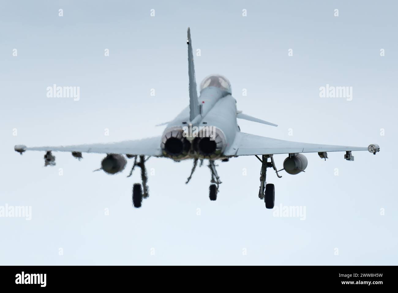 Un Eurofighter Typhoon dell'Aeronautica militare tedesca. Foto Stock