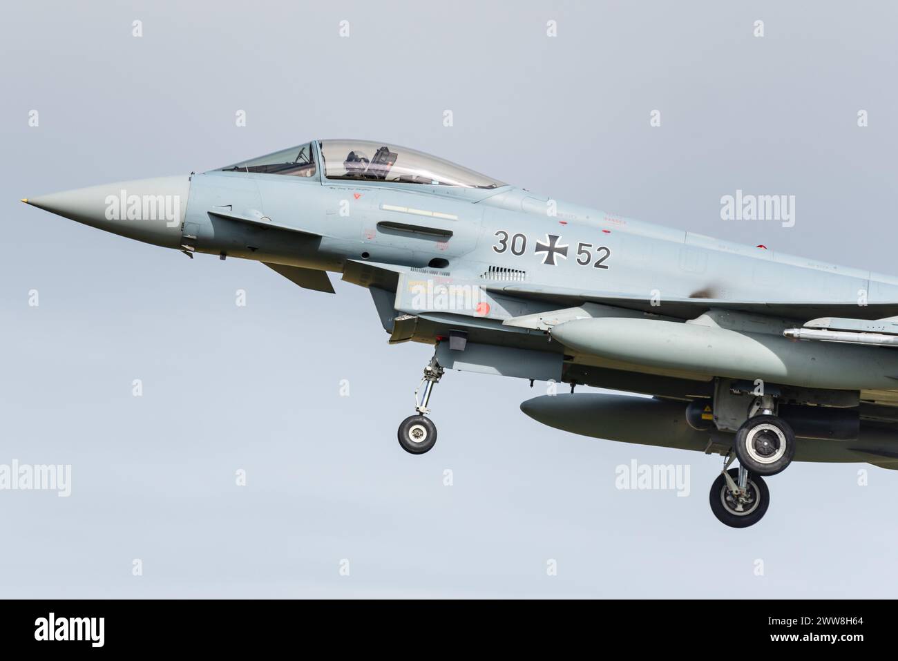 Un Eurofighter Typhoon dell'Aeronautica militare tedesca. Foto Stock