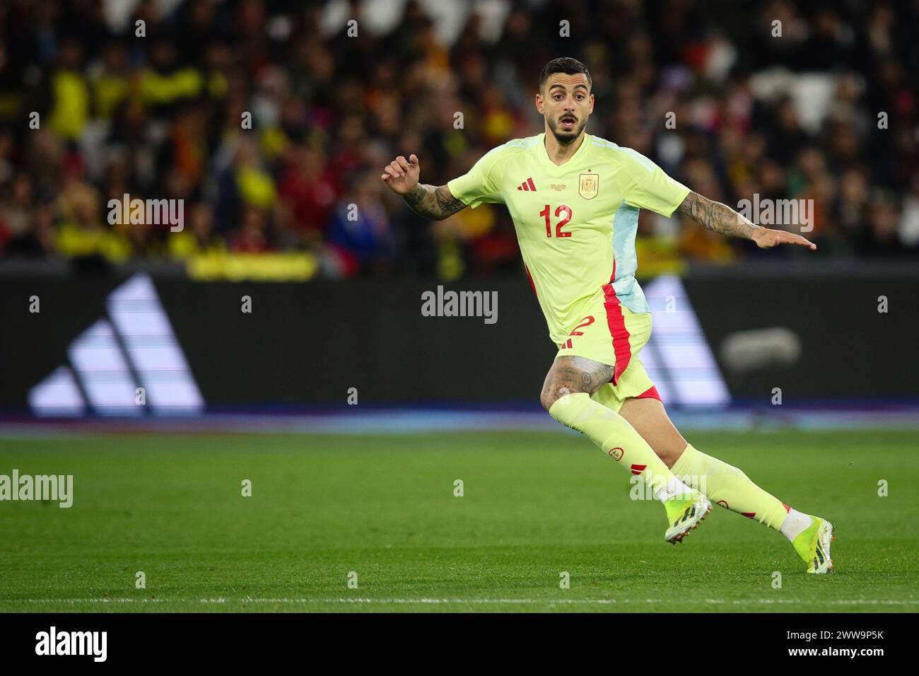 LONDRA, Regno Unito - 22 marzo 2024: Joselu di Spagna durante l'amichevole internazionale di calcio tra Spagna e Colombia allo Stadio di Londra (credito: Craig Mercer/ Alamy Live News) Foto Stock