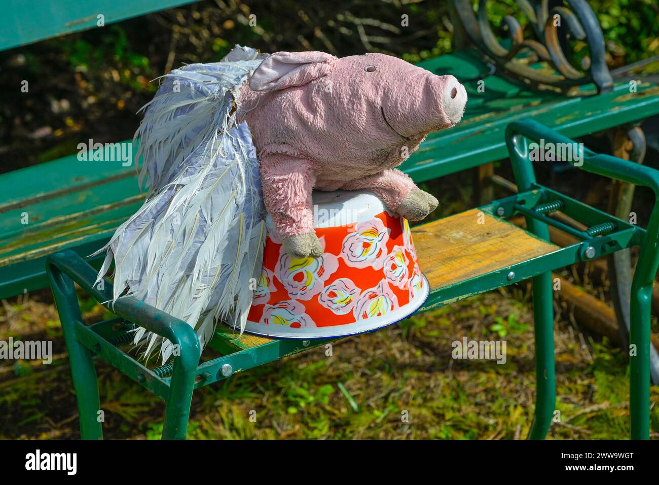 I maiali voleranno la resa Foto Stock