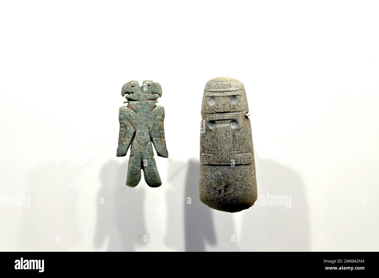 SAN JOSÉ, PROVINCIA DI SAN JOSÉ, COSTA RICA: Il Museo della Giada e della cultura precolombiana presenta una vasta collezione di manufatti della Costa Rica. Foto Stock