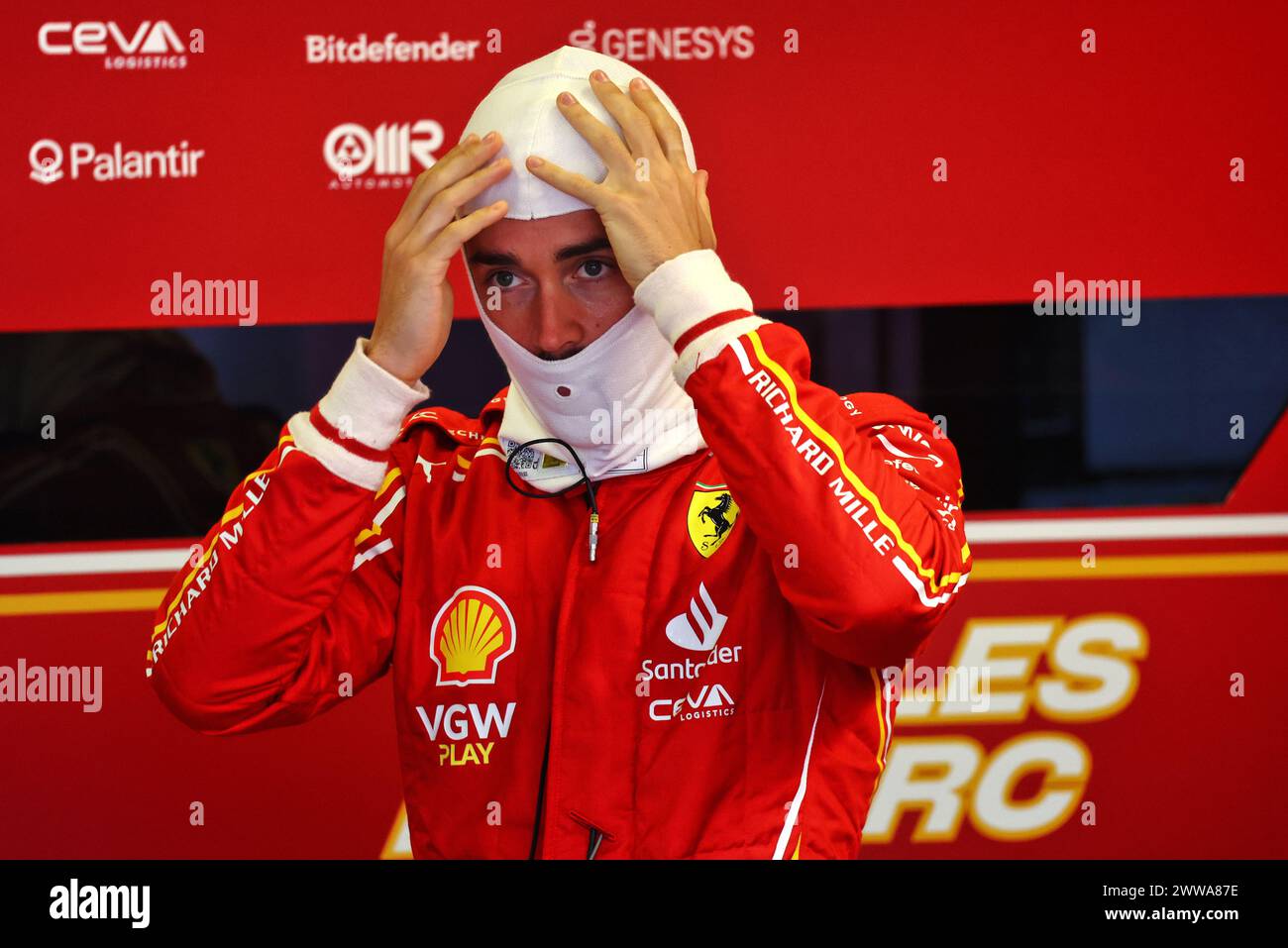 Melbourne, Australia. 23 marzo 2024. Charles Leclerc (MON) Ferrari. 23.03.2024. Formula 1 World Championship, Rd 3, Australian Grand Prix, Albert Park, Melbourne, Australia, giornata delle qualificazioni. Il credito fotografico dovrebbe essere: XPB/Alamy Live News. Foto Stock