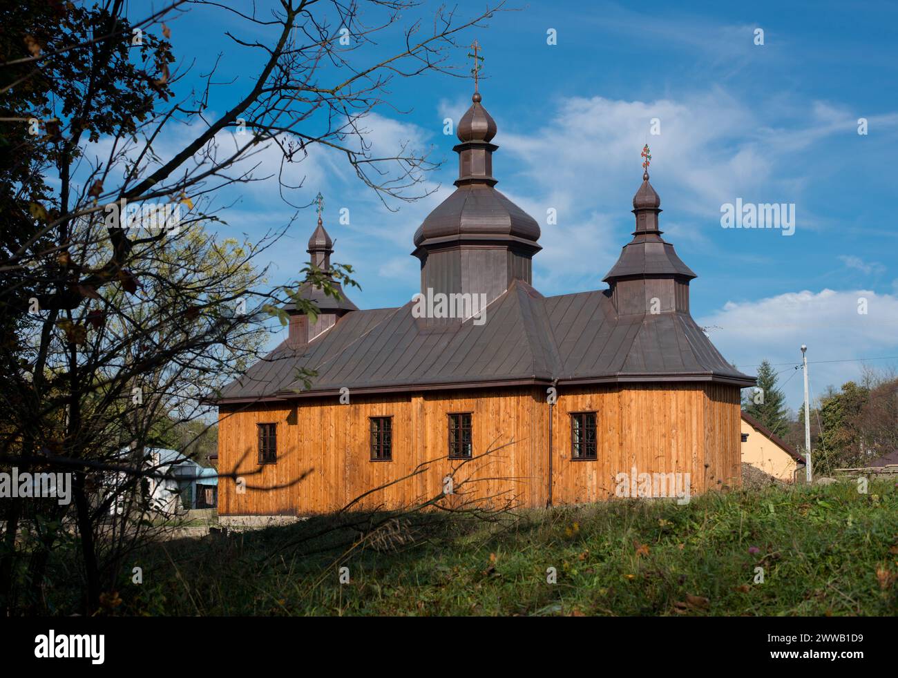 Chiesa ortodossa dei Santi Cosma e Damiano a Bartne, Polonia Foto Stock