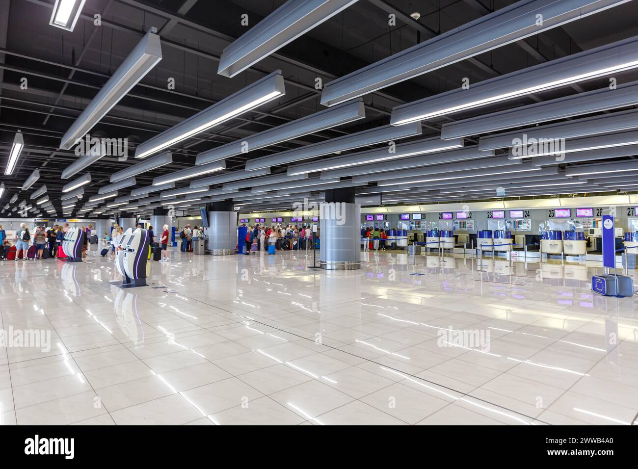 Dubrovnik, Croazia - 24 maggio 2023: Terminal dell'aeroporto di Dubrovnik (DBV) in Croazia. Foto Stock