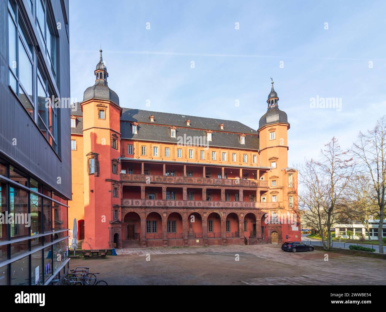 Offenbach sul meno: Castello di Isenburger (castello di Isenburg), oggi Hochschule für Gestaltung (HfG) (Collegio del Design) a Francoforte sul meno, Assia, He Foto Stock