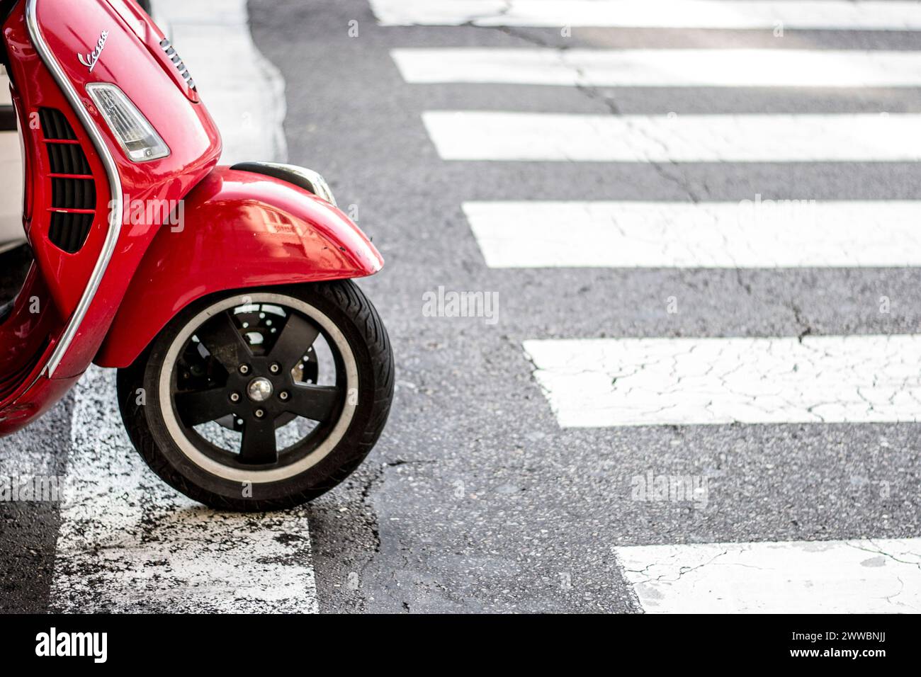 Sfondo rosso per moto Foto Stock