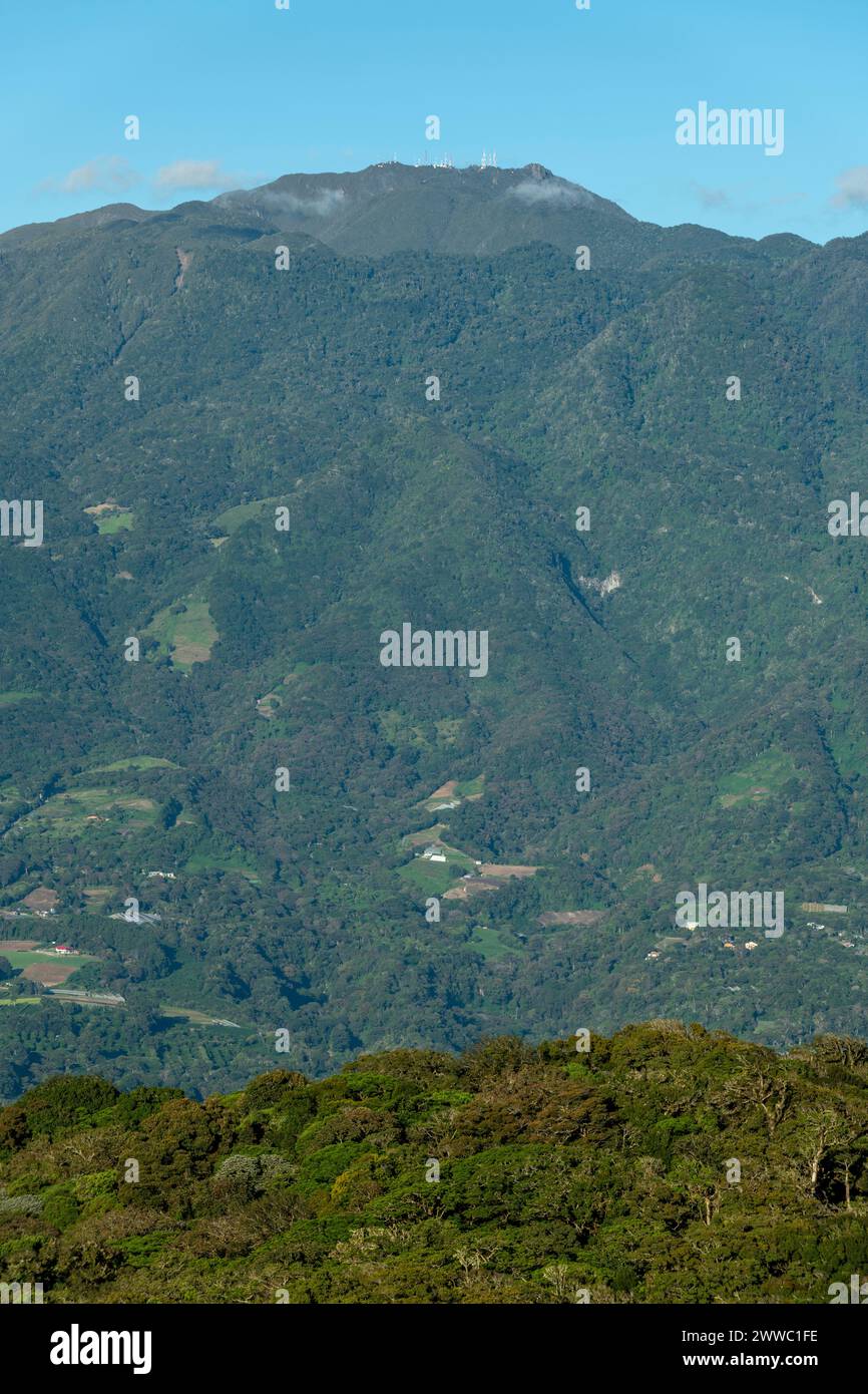 Il vulcano Barú è l'altitudine più alta di Panama e uno dei più alti dell'America centrale, con un'altezza di 3475 m sul livello del mare - foto stock Foto Stock