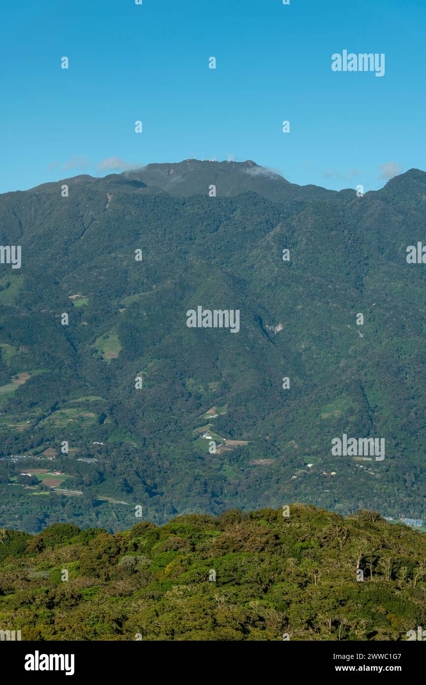 Il vulcano Barú è l'altitudine più alta di Panama e uno dei più alti dell'America centrale, con un'altezza di 3475 m sul livello del mare - foto stock Foto Stock