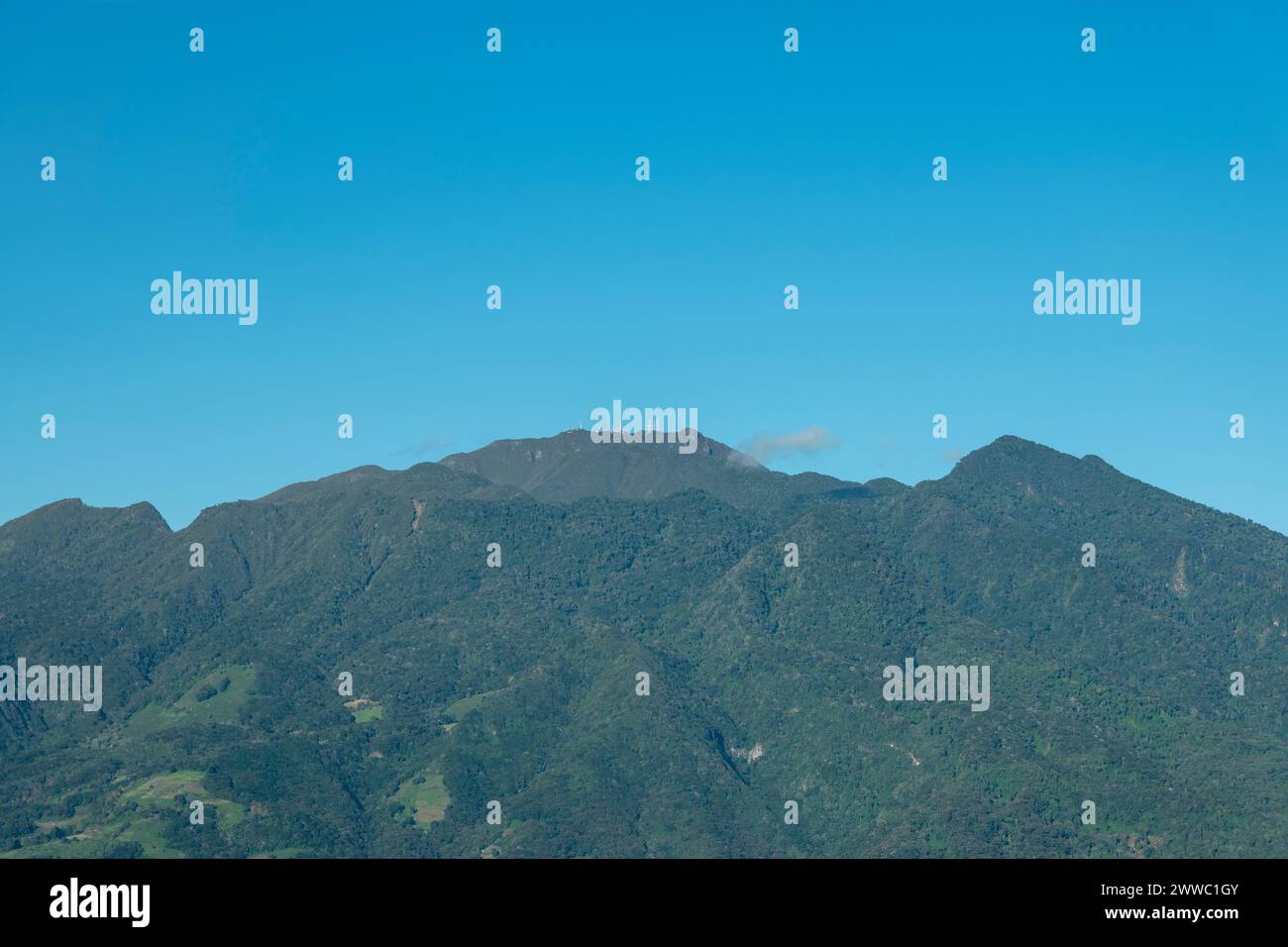 Il vulcano Barú è l'altitudine più alta di Panama e uno dei più alti dell'America centrale, con un'altezza di 3475 m sul livello del mare - foto stock Foto Stock