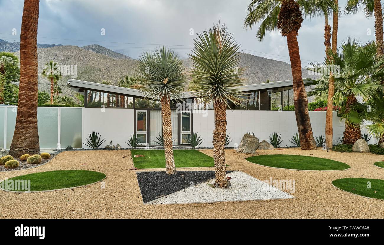 Palm Springs, moderna metà del secolo Foto Stock