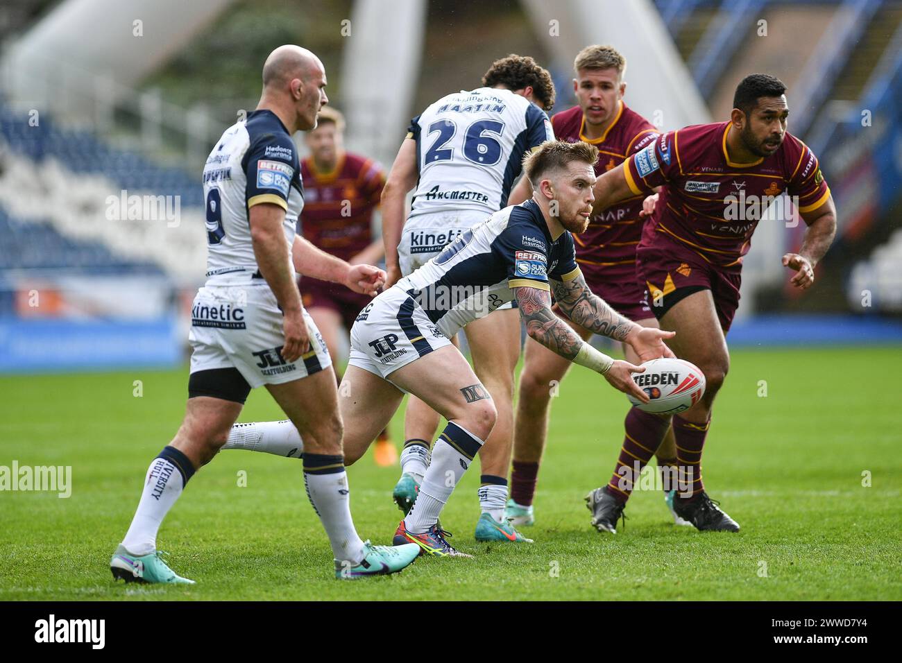 Huddersfield, Inghilterra - 23 marzo 2024 Morgan Smith di Hull FC in azione. Rugby League Betfred Challenge Cup, Huddersfield Giants vs Hull FC al John Smith's Stadium, Huddersfield, UK Dean Williams Credit: Dean Williams/Alamy Live News Foto Stock