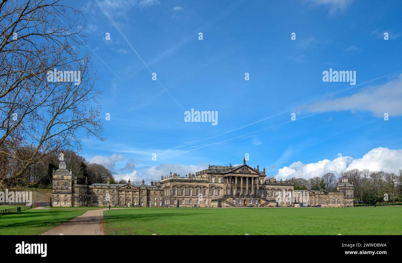 Wentworth Woodhouse, residenza signorile, Wentworth, vicino a Rotherham, South Yorkshire, Inghilterra, REGNO UNITO Foto Stock