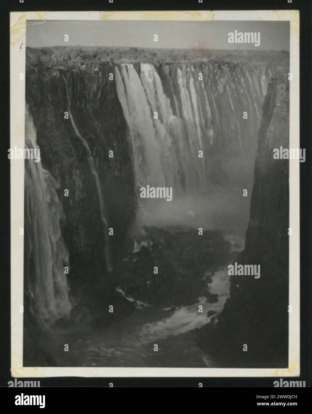 Descrizione: Cascate Victoria. Ubicazione: Rhodesia settentrionale africa Foto Stock