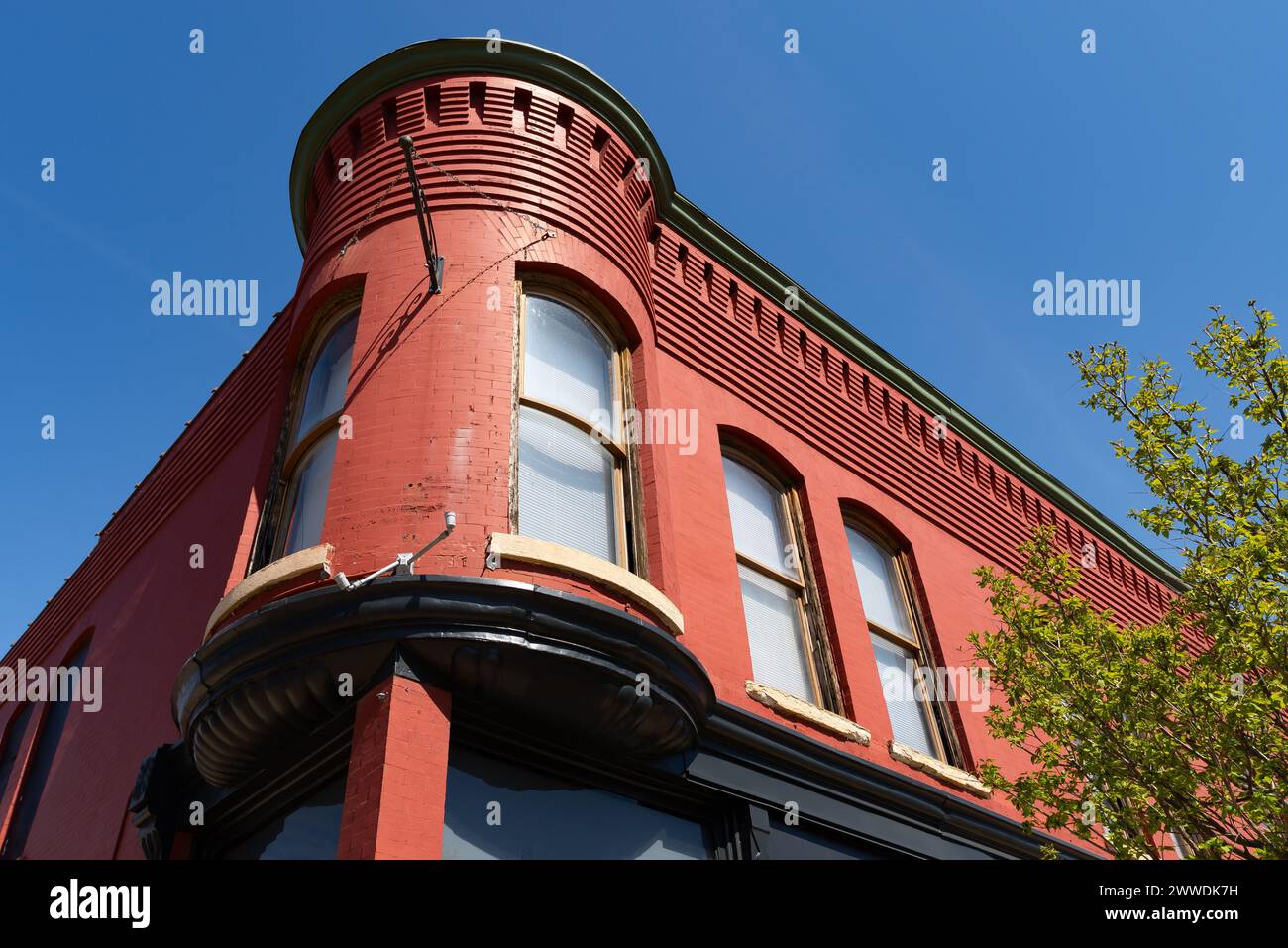 Esterno dell'edificio del centro di Ottawa, Illinois, Stati Uniti. Foto Stock