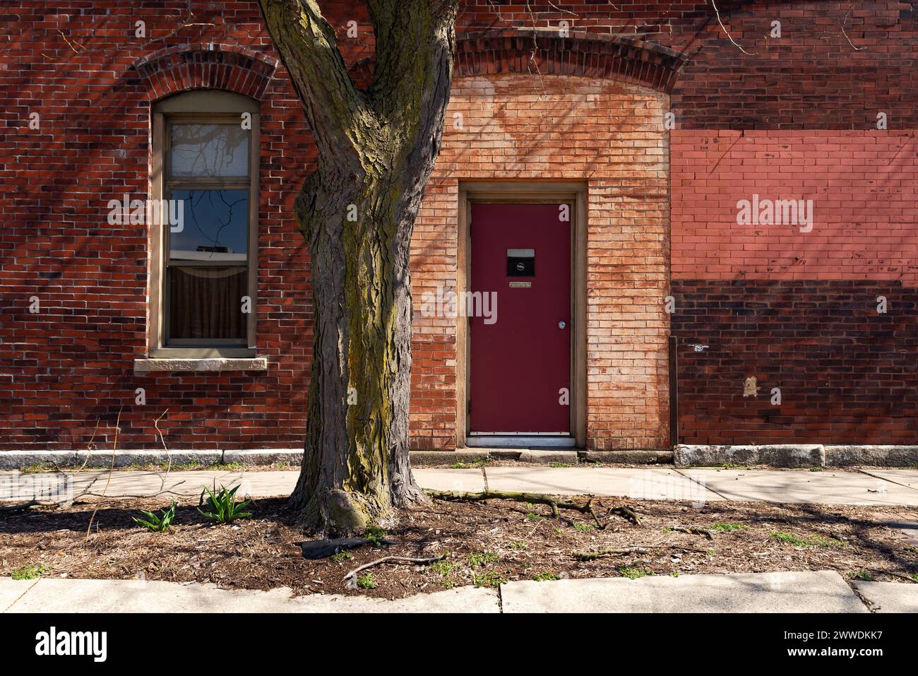 Esterno dell'edificio del centro di Ottawa, Illinois, Stati Uniti. Foto Stock
