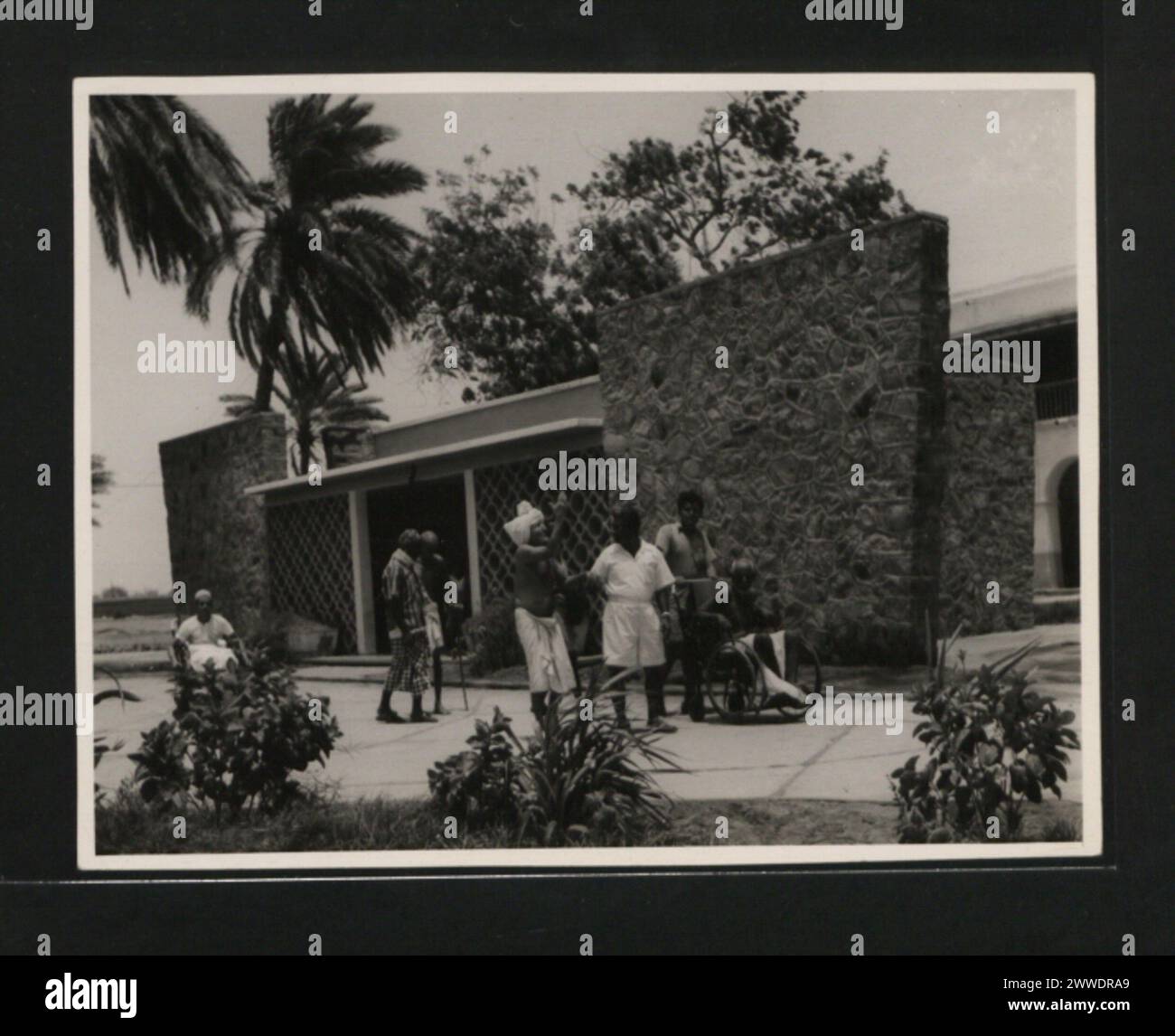 Descrizione: Un'ala della Old Folks Home allo Sheikh Othman nella Colonia di Aden. Luogo: Aden, Yemen Data: 1956-1960 Foto Stock