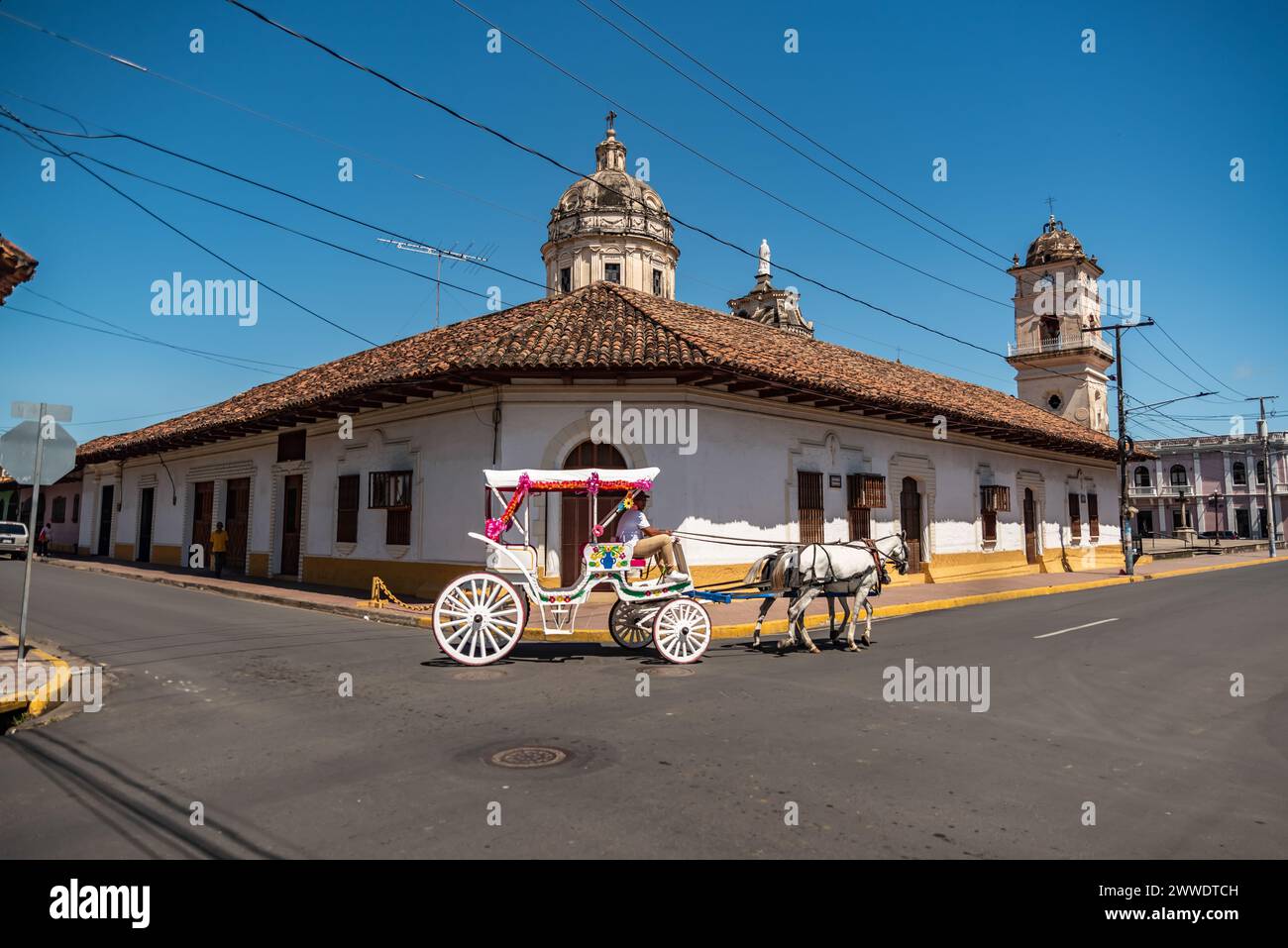 Cattedrale dell'assunzione di Maria a Granada in Nicaragua Foto Stock