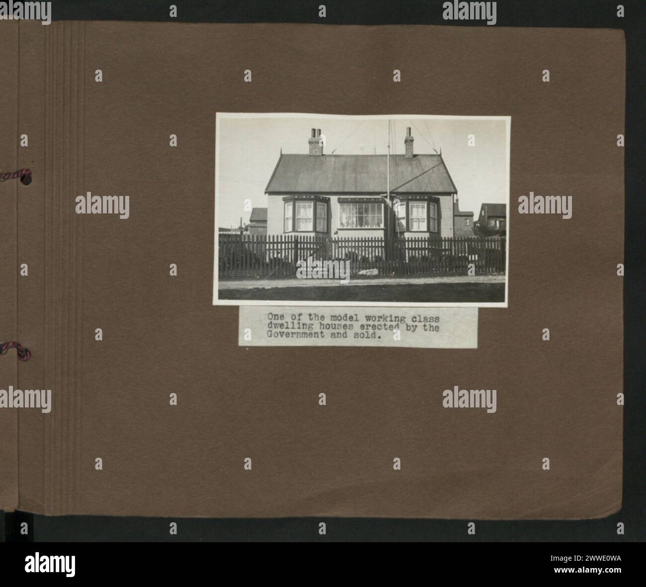 Un modello di abitazione della classe operaia a Stanley, Isole Falkland, 1932, costruito dal governo e venduto ai residenti. Foto Stock