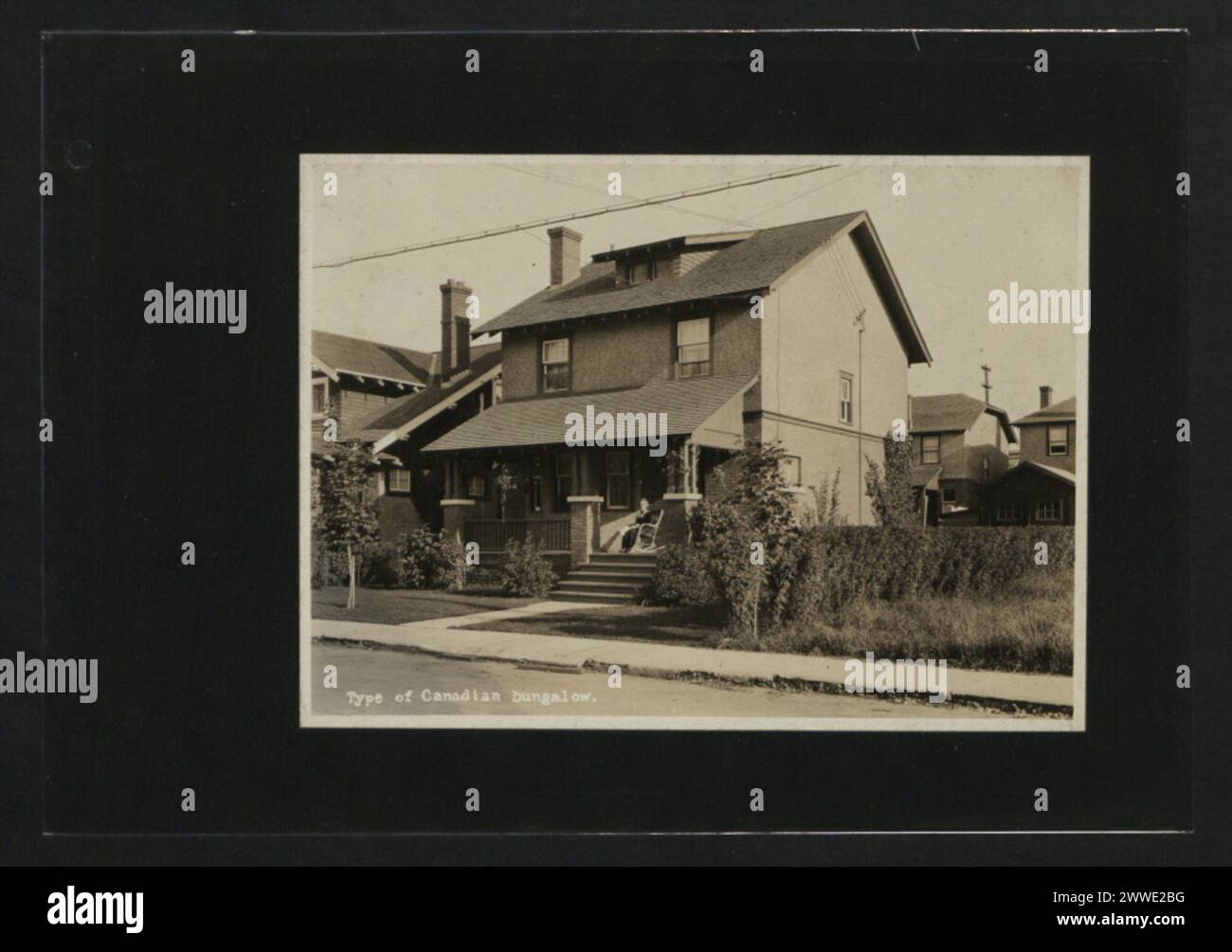 Descrizione: Tipo di bungalow canadese. Luogo: Canada Data: 1920-1929 casa, canada, casa, interni, decorazione, nazionale Foto Stock