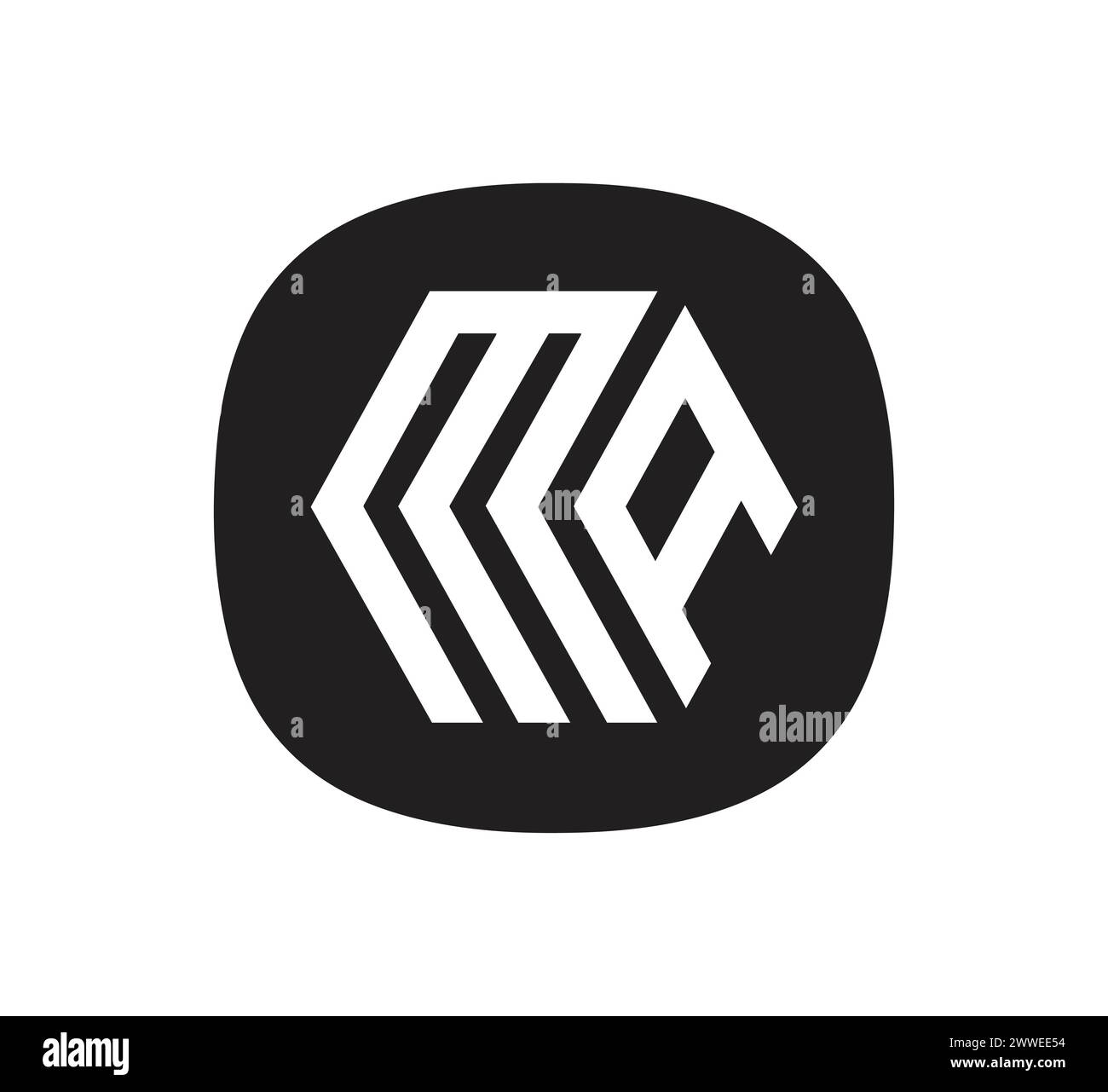 vettore disegno logo ma letter Illustrazione Vettoriale