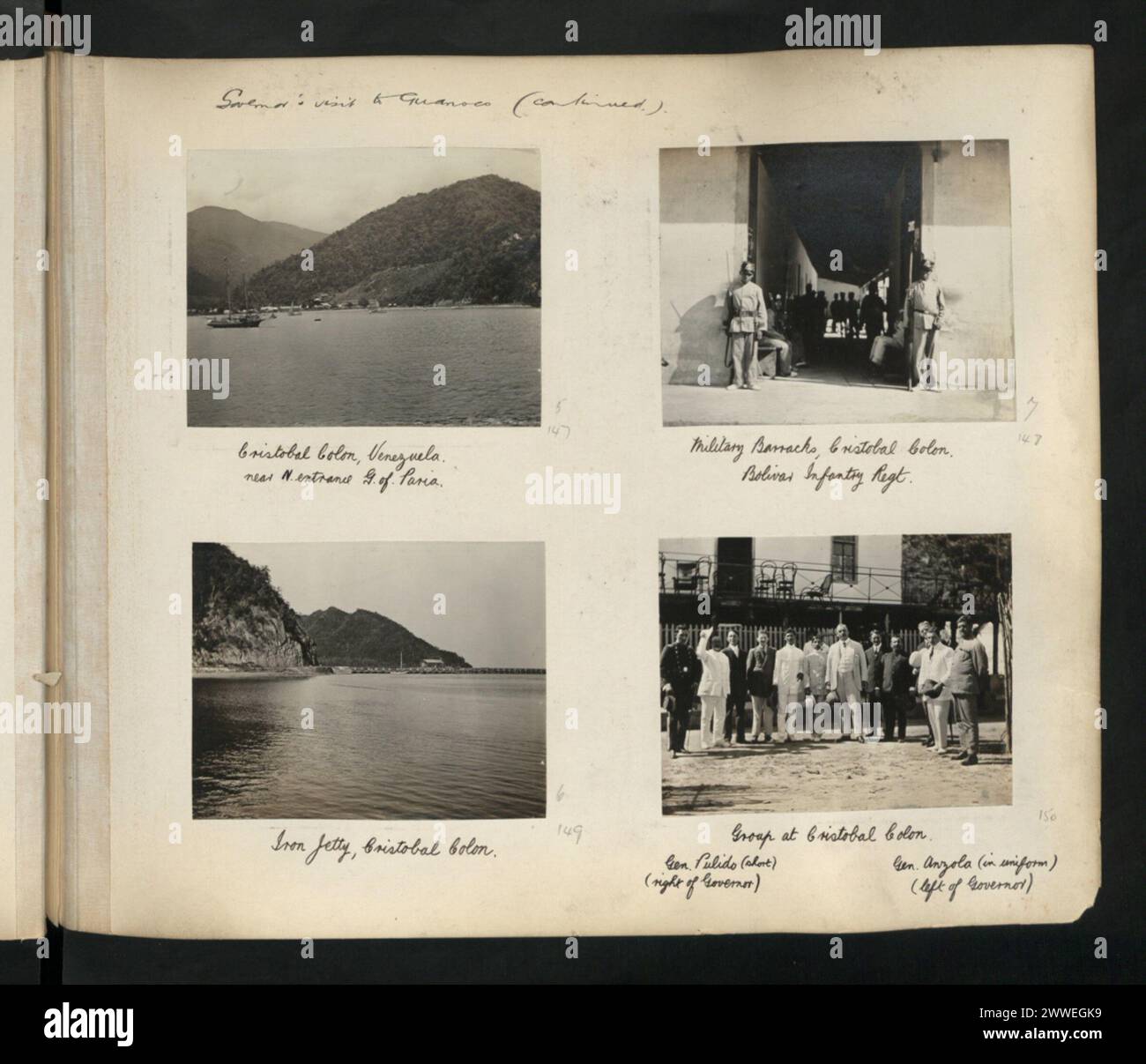 Le fotografie storiche di Trinidad e Tobago del 1870-1939 documentano le città caraibiche, l'architettura, i paesaggi e la vita quotidiana delle isole. Foto Stock