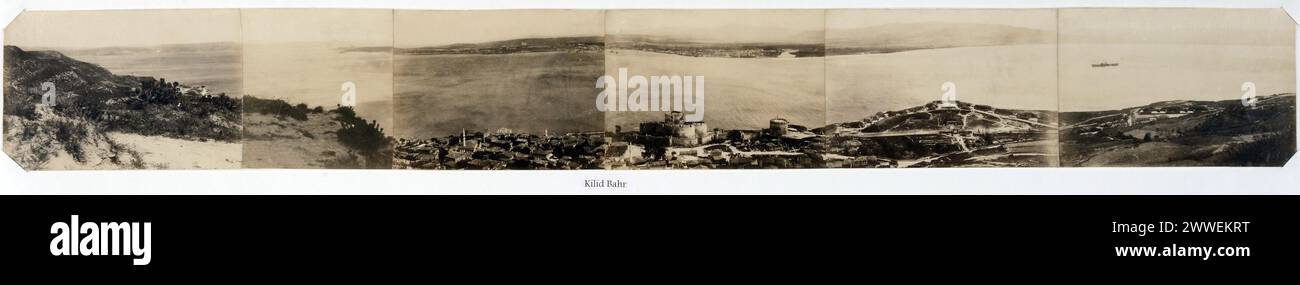 Una vista del 1915 di Kilid Bahr, un sito fortificato sulla penisola di Gallipoli utilizzato dalle forze ottomane durante la prima guerra mondiale nella campagna di Gallipoli. Foto Stock